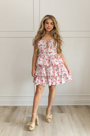 Vivian Floral Tiered Mini Dress