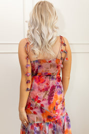 Stasi Colorful Floral Midi Dress