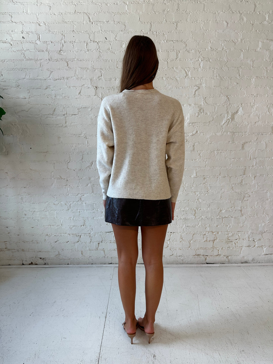 Anna Taupe Button Down Cardigan