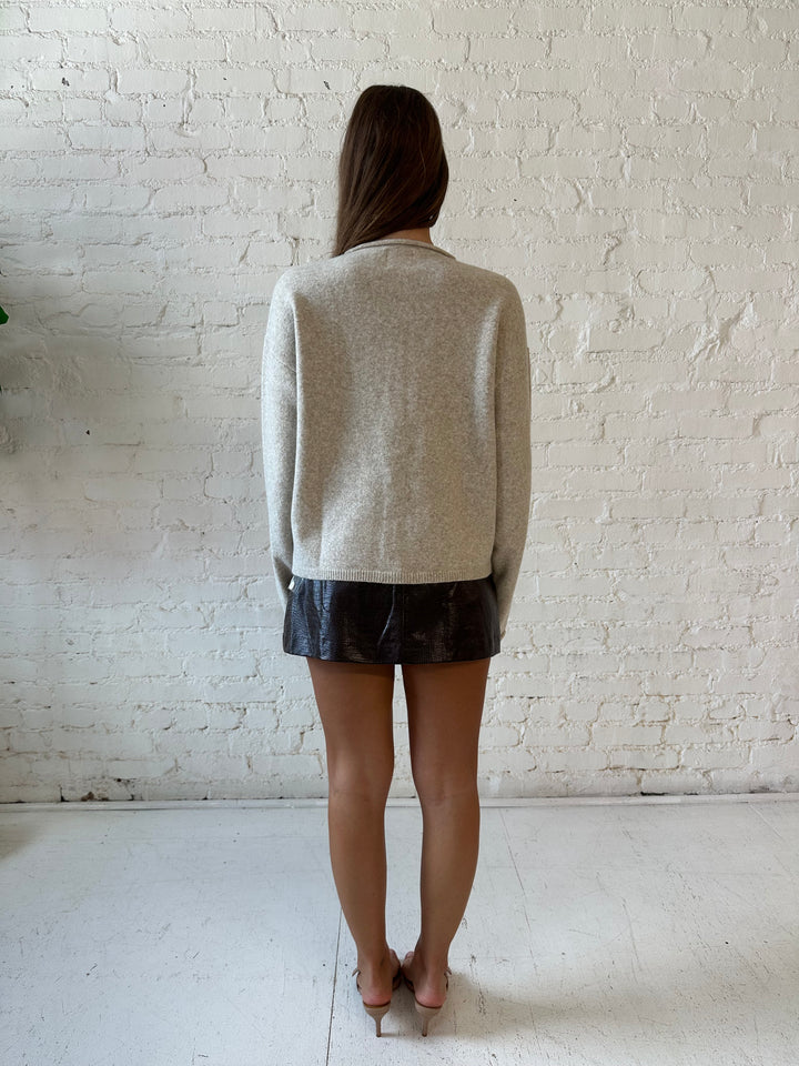 Anna Taupe Button Down Cardigan