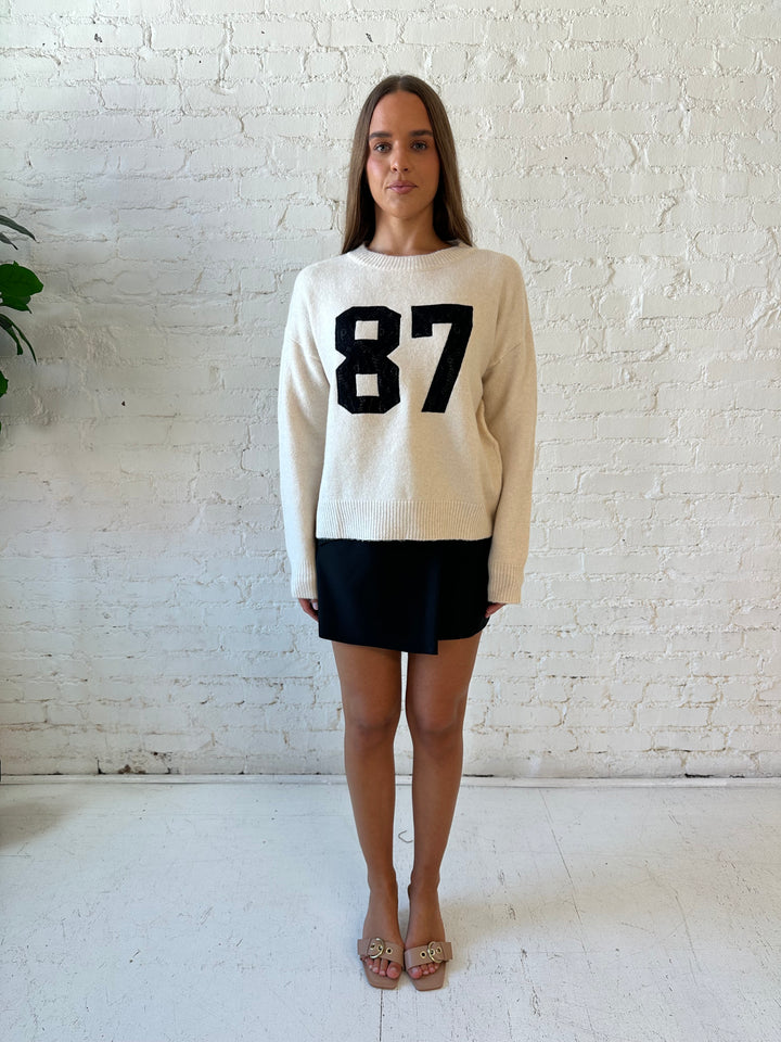 87 Ivory Oversized Sweater