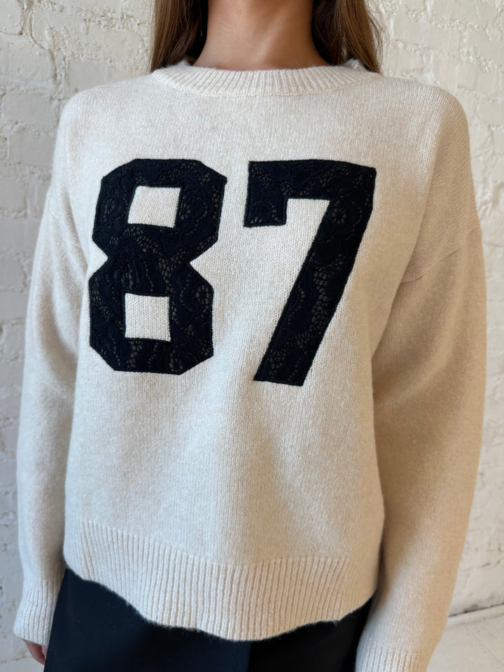 87 Ivory Oversized Sweater