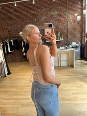 Amalia Lace Trim Bustier Top