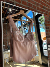 Amalia Lace Trim Bustier Top