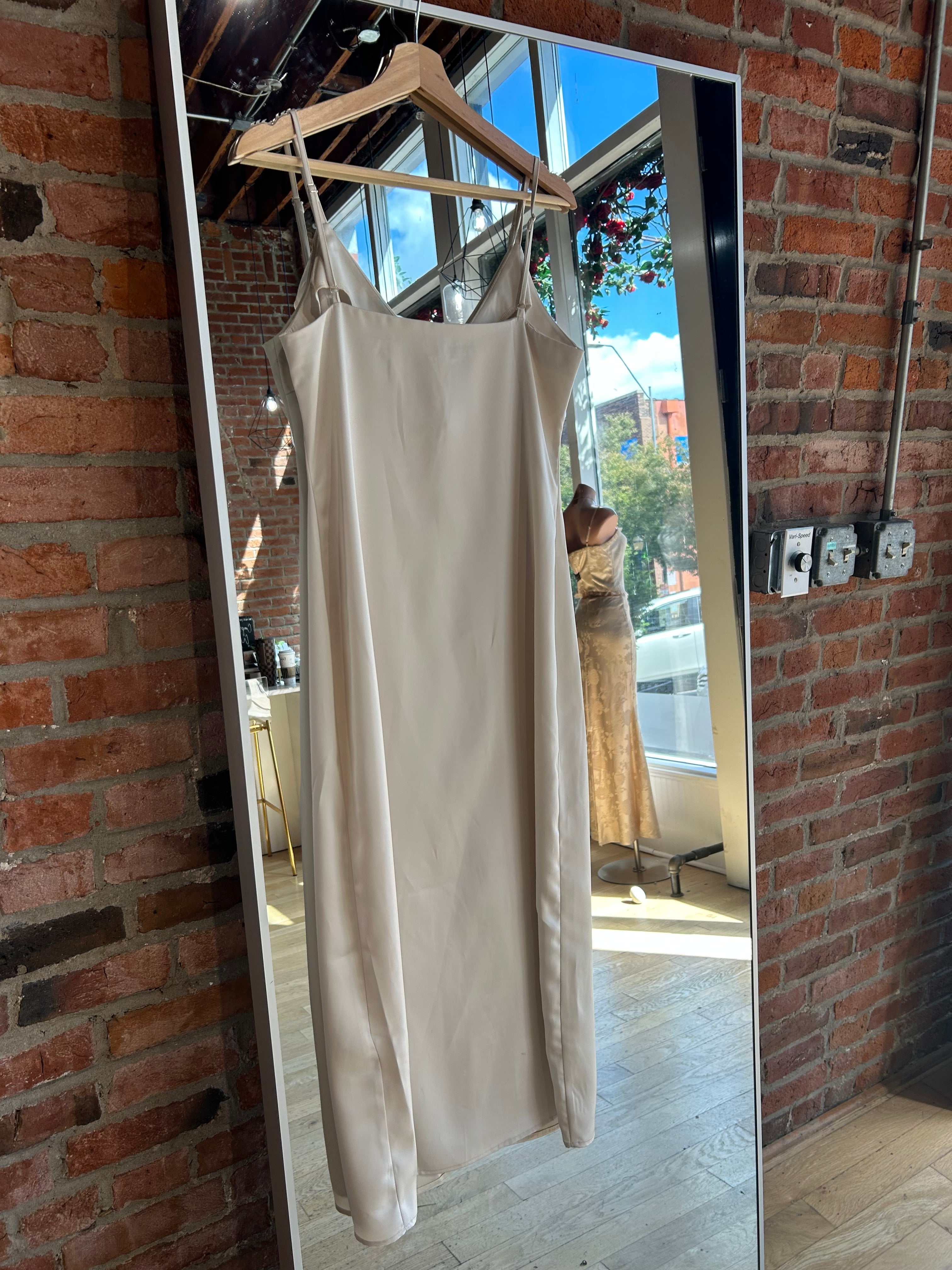 Maeve Satin Button Front Duster Top