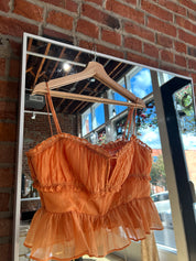 Savanah Smocked Peplum Top