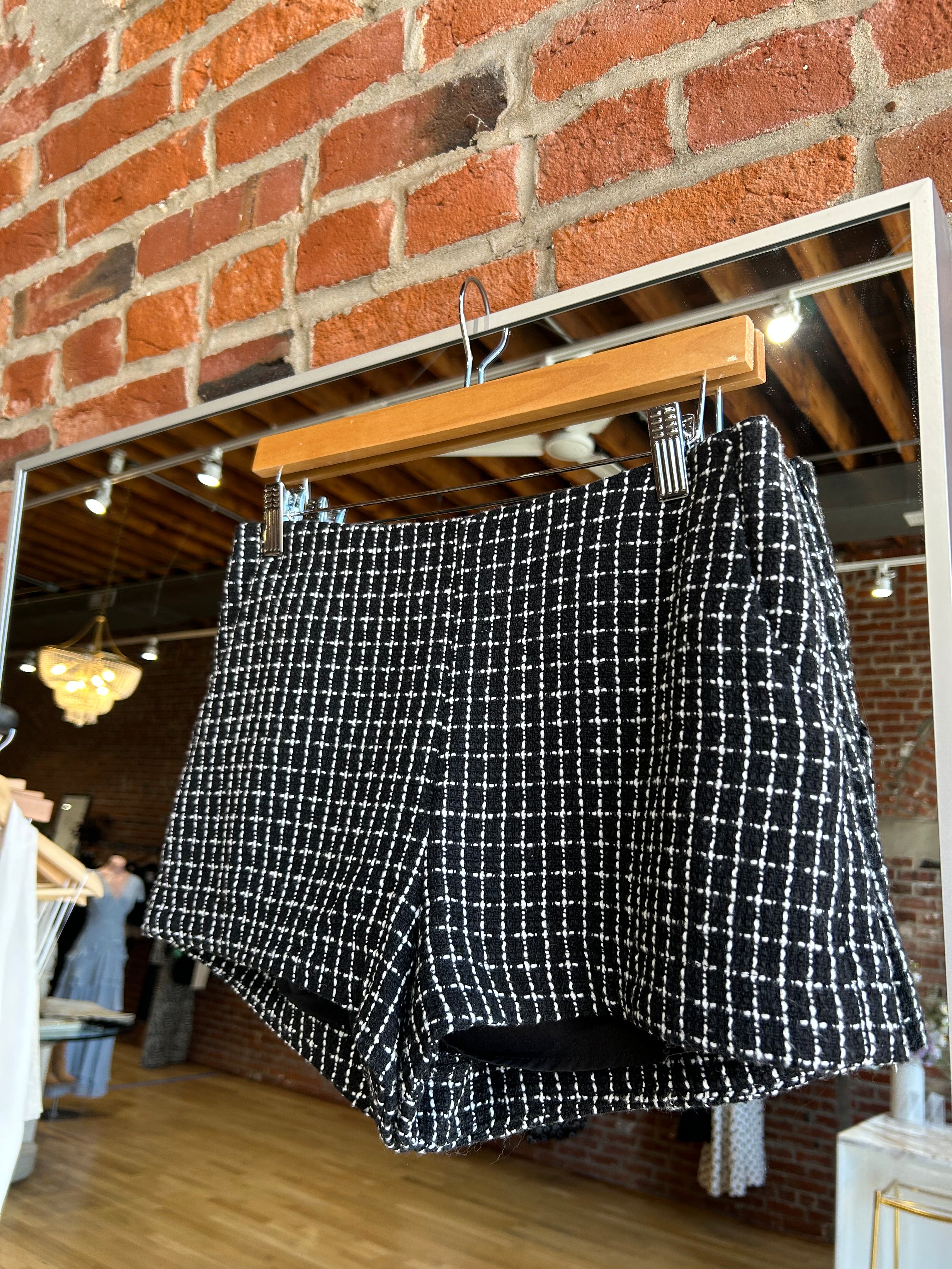 Andre Black Micro Tailored Shorts