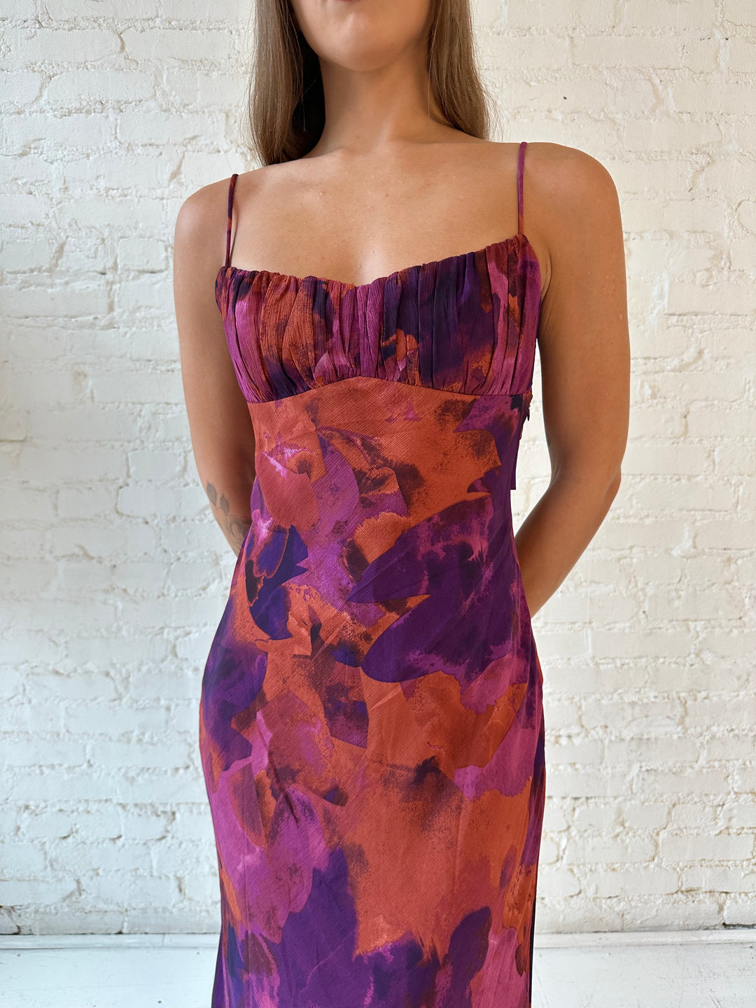 Sandra Dark Floral Maxi Dress