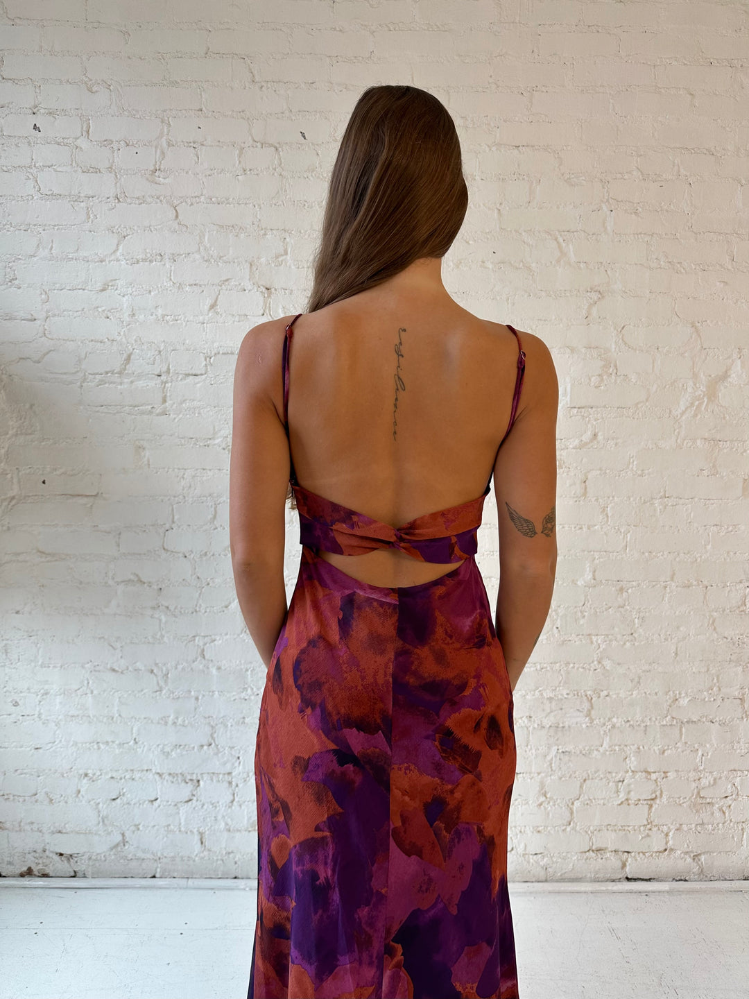 Sandra Dark Floral Maxi Dress