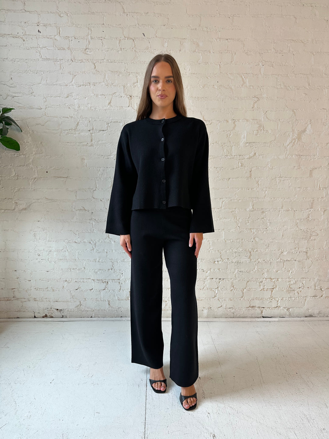 Delaney Black Two Piece Lounge Set