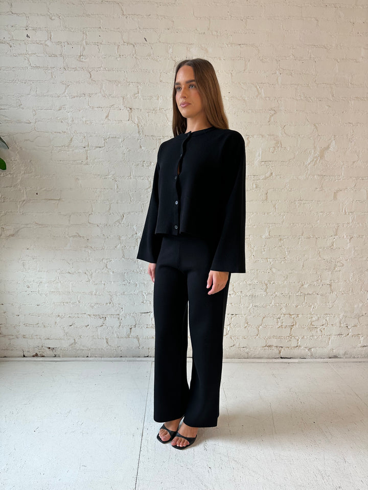 Delaney Black Two Piece Lounge Set