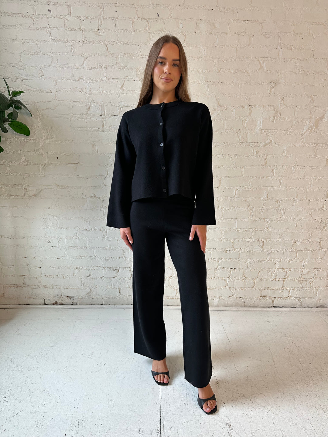Delaney Black Two Piece Lounge Set