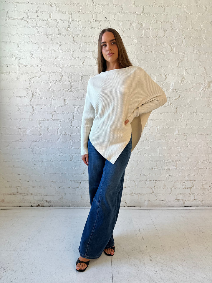 Jocelyn Dolman Sleeve Sweater - Cream
