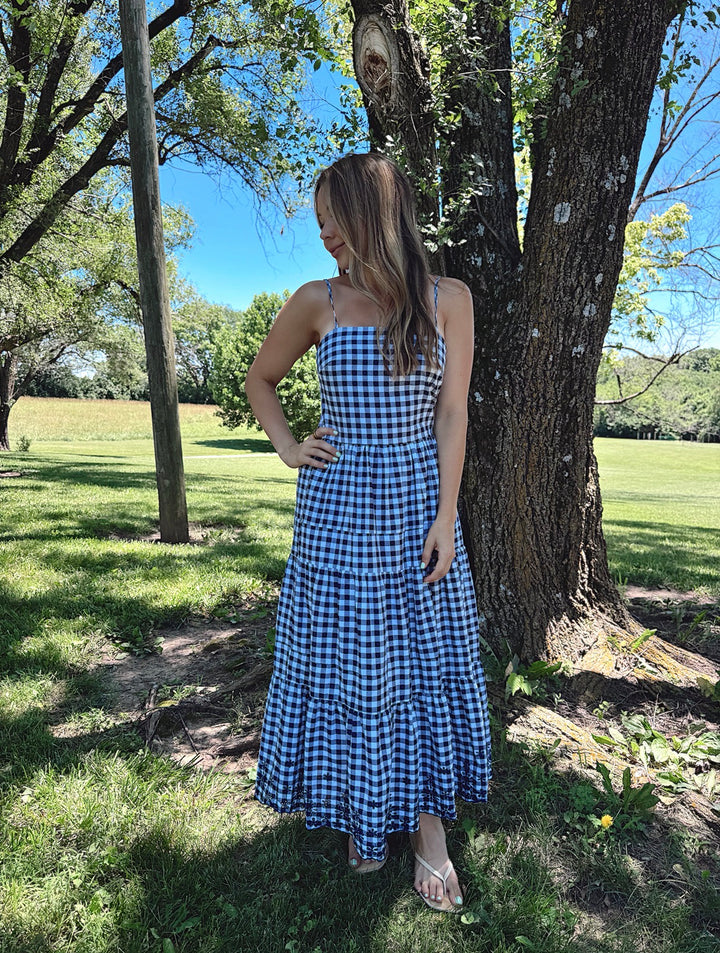 Maisey Gingham Midi Dress