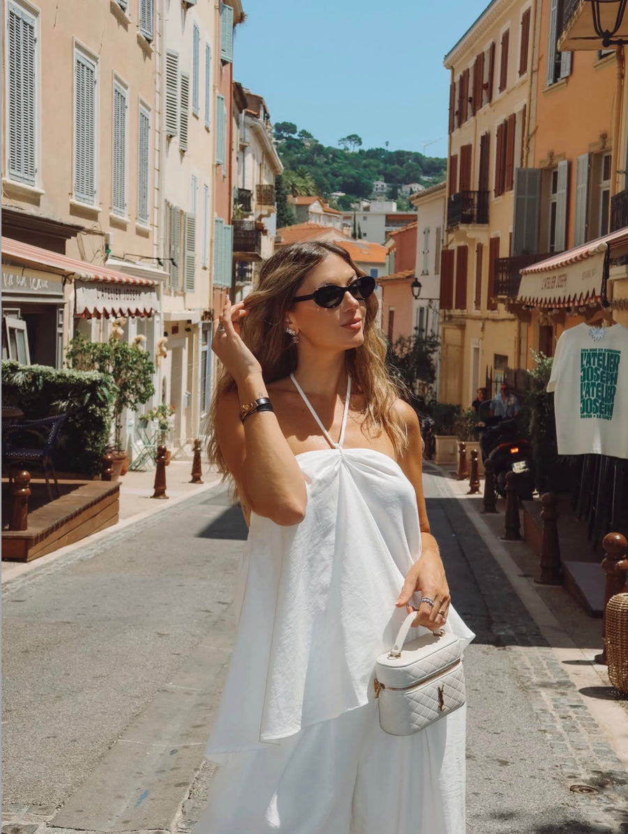 Customer wearing Gwenna the Label