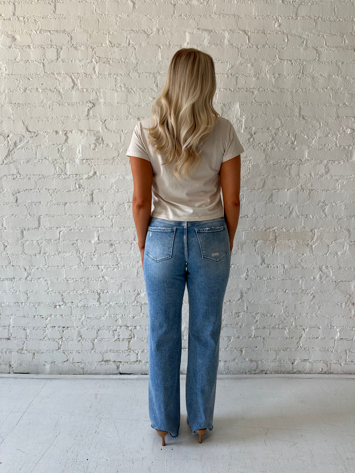 Hansen Cream Basic Tee Shirt