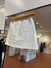 Cammy White Denim Mini Skirt