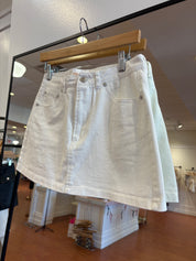 Cammy White Denim Mini Skirt
