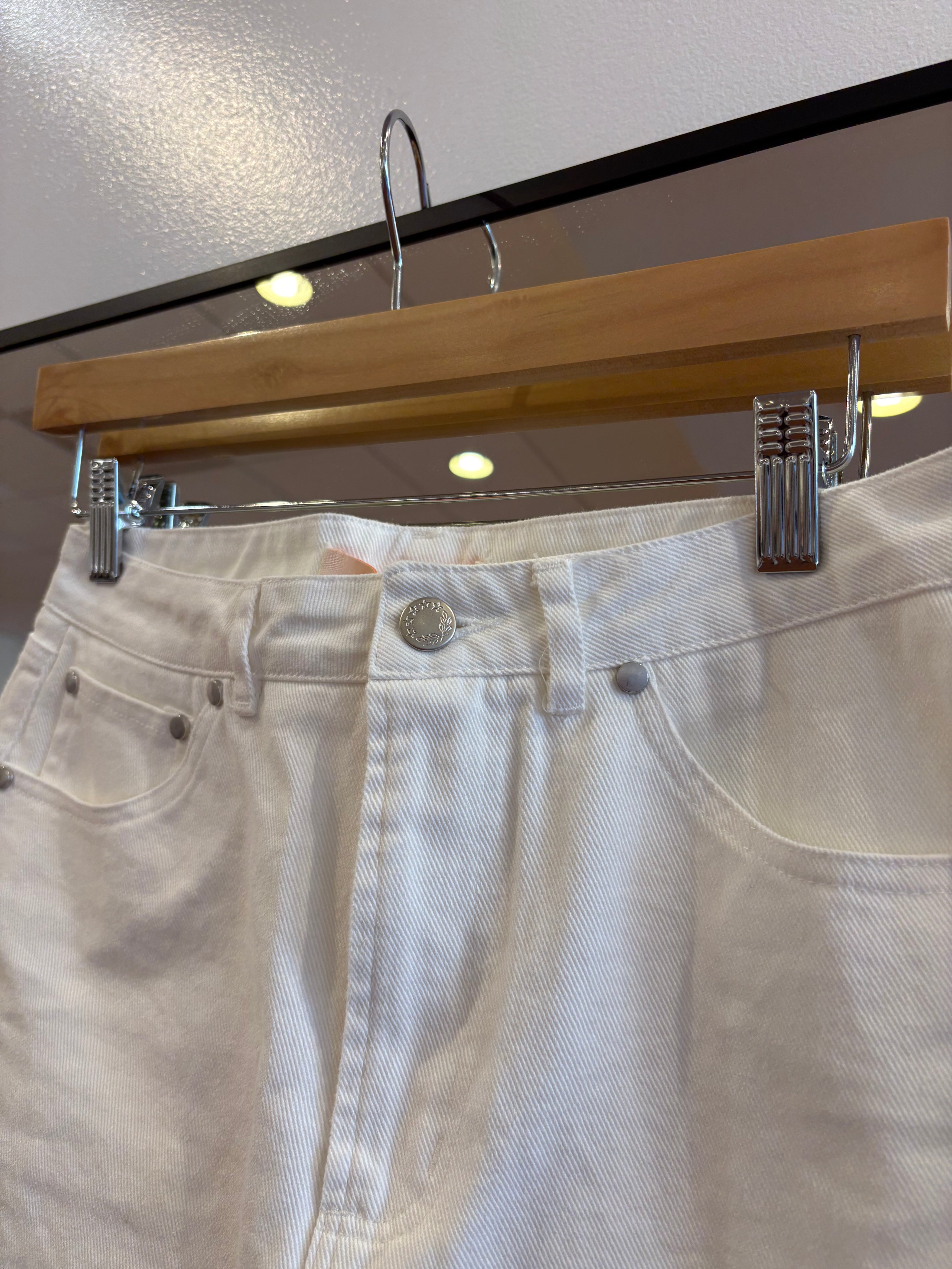 Cammy White Denim Mini Skirt