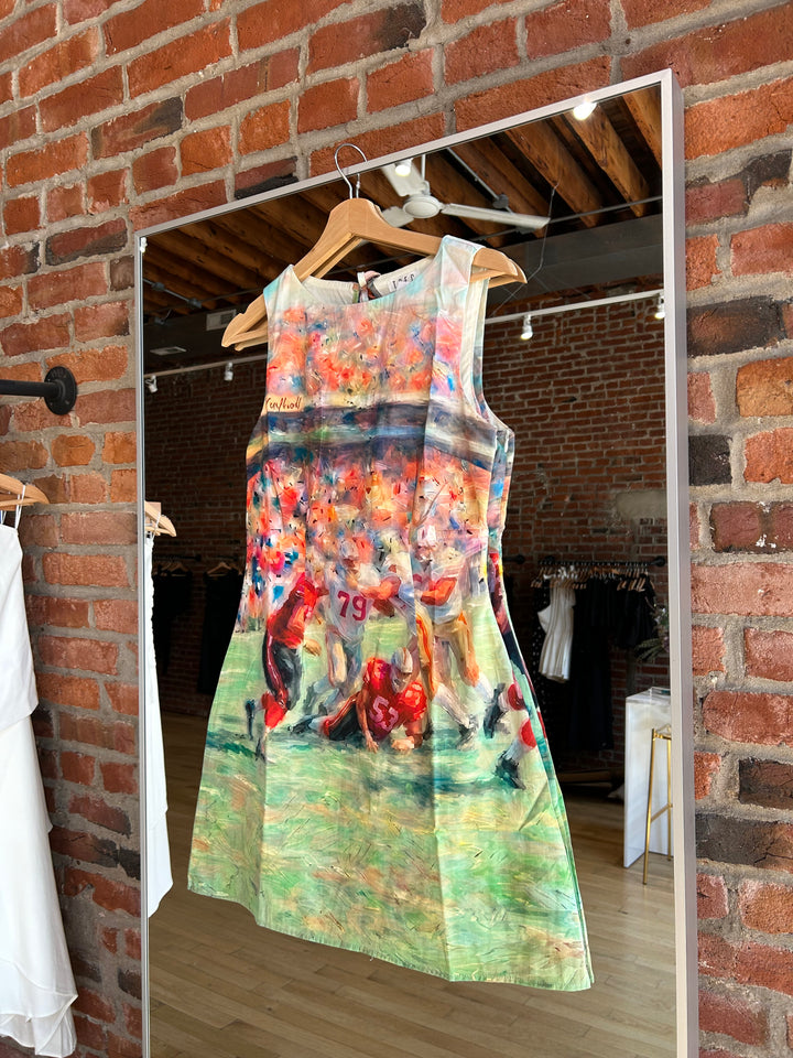 Abstract Football Mini Dress