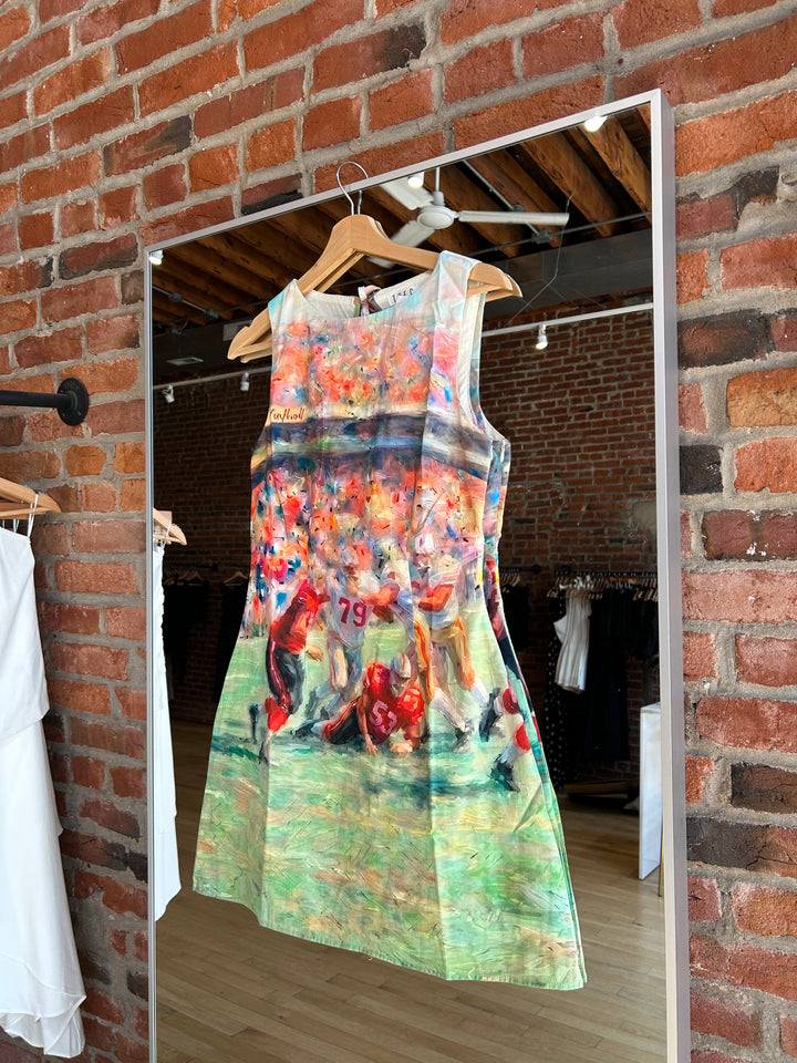 Abstract Football Mini Dress