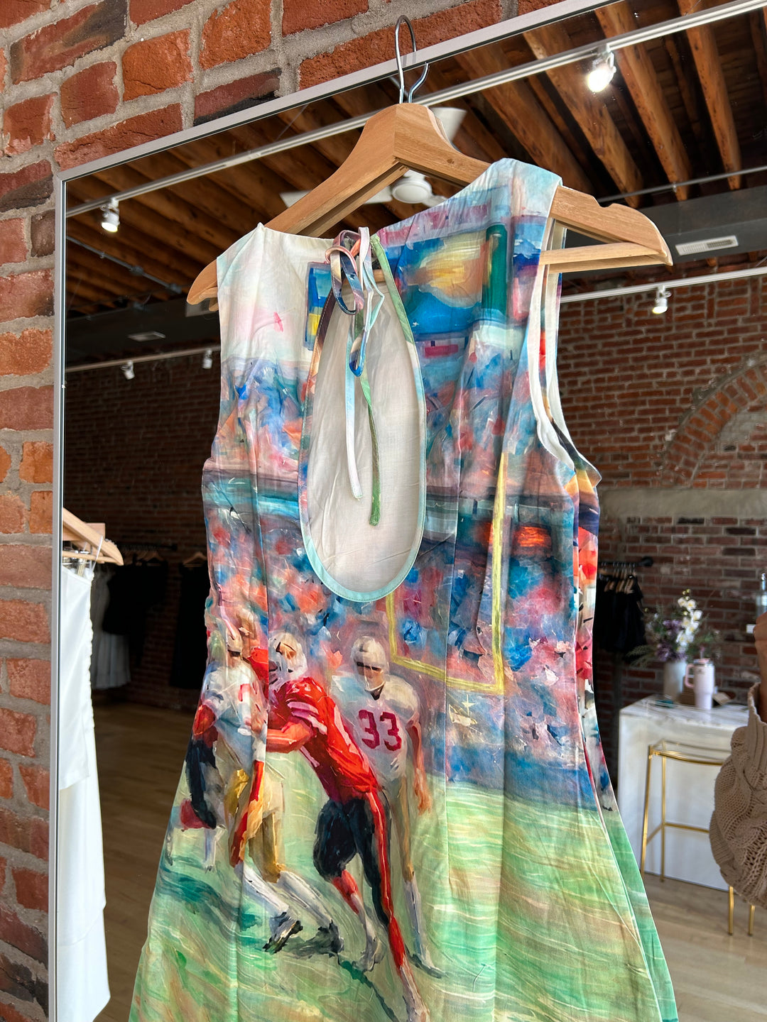 Abstract Football Mini Dress