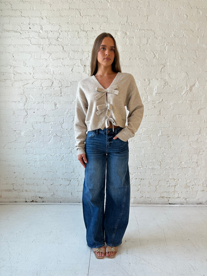 Carmen Medium Wash Barrel Jean