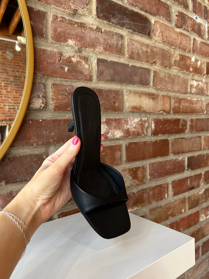 Sloan Open Square Toe Kitten Heel