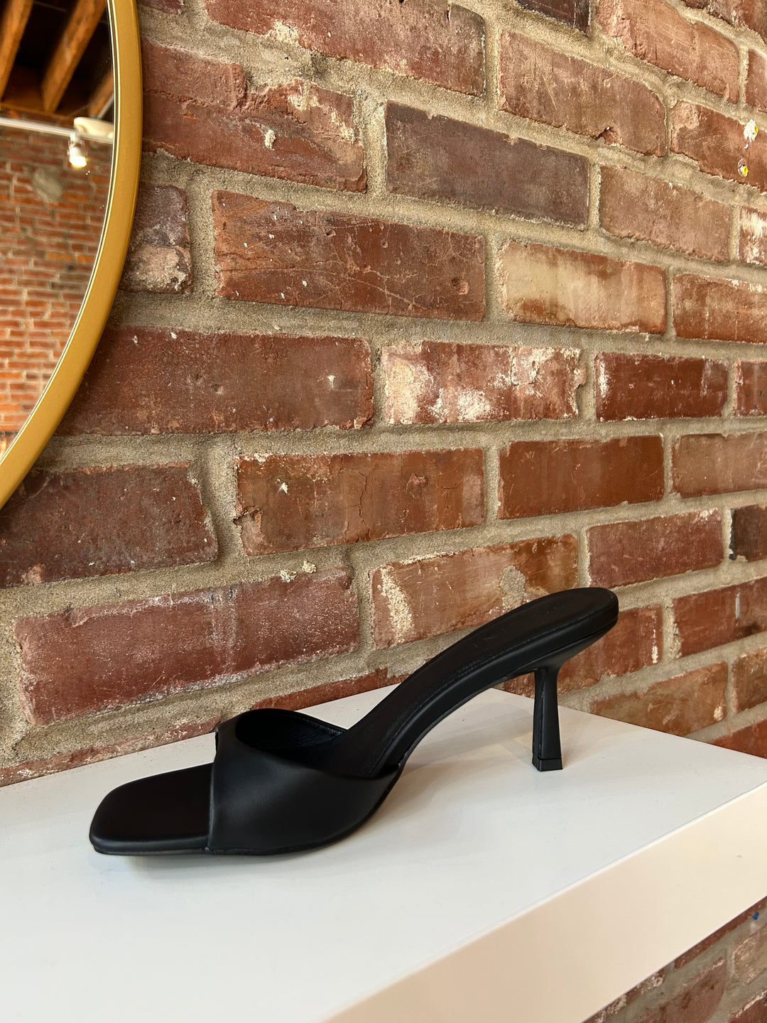 Sloan Open Square Toe Kitten Heel