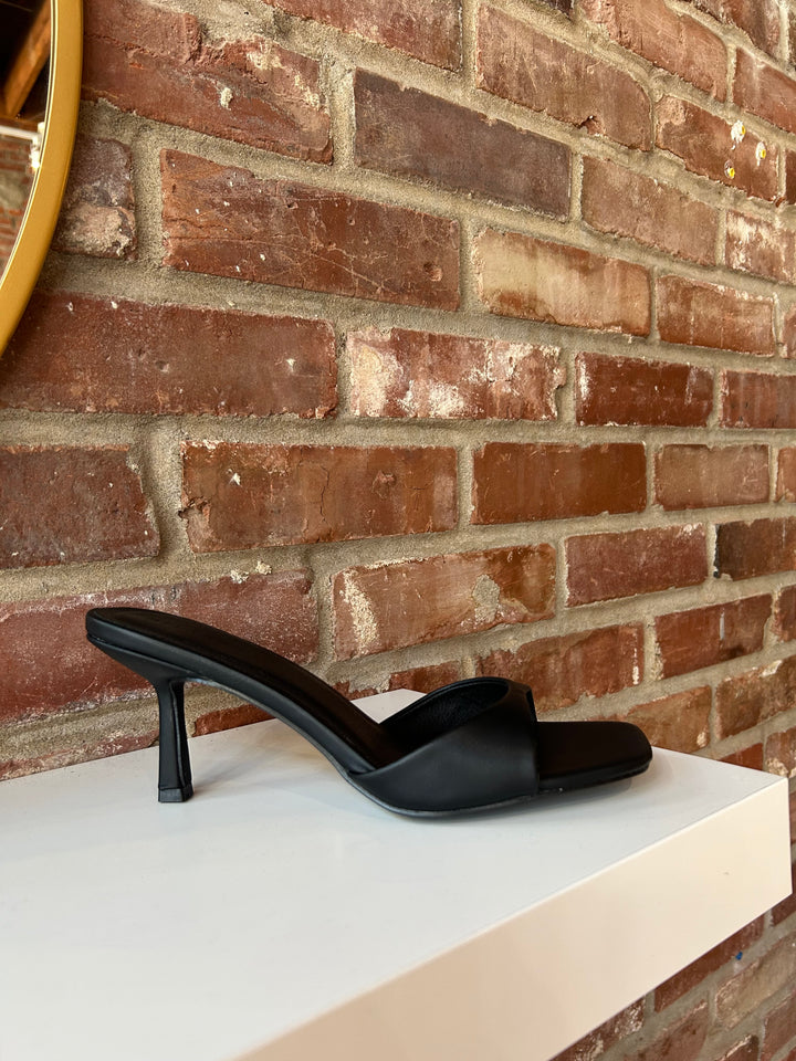 Sloan Open Square Toe Kitten Heel