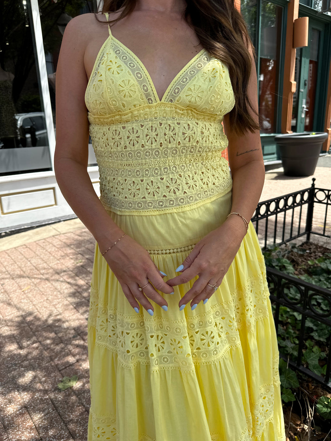 yellow dress for older ladies Diana Maxi Dress– Butter Yellow main image 1