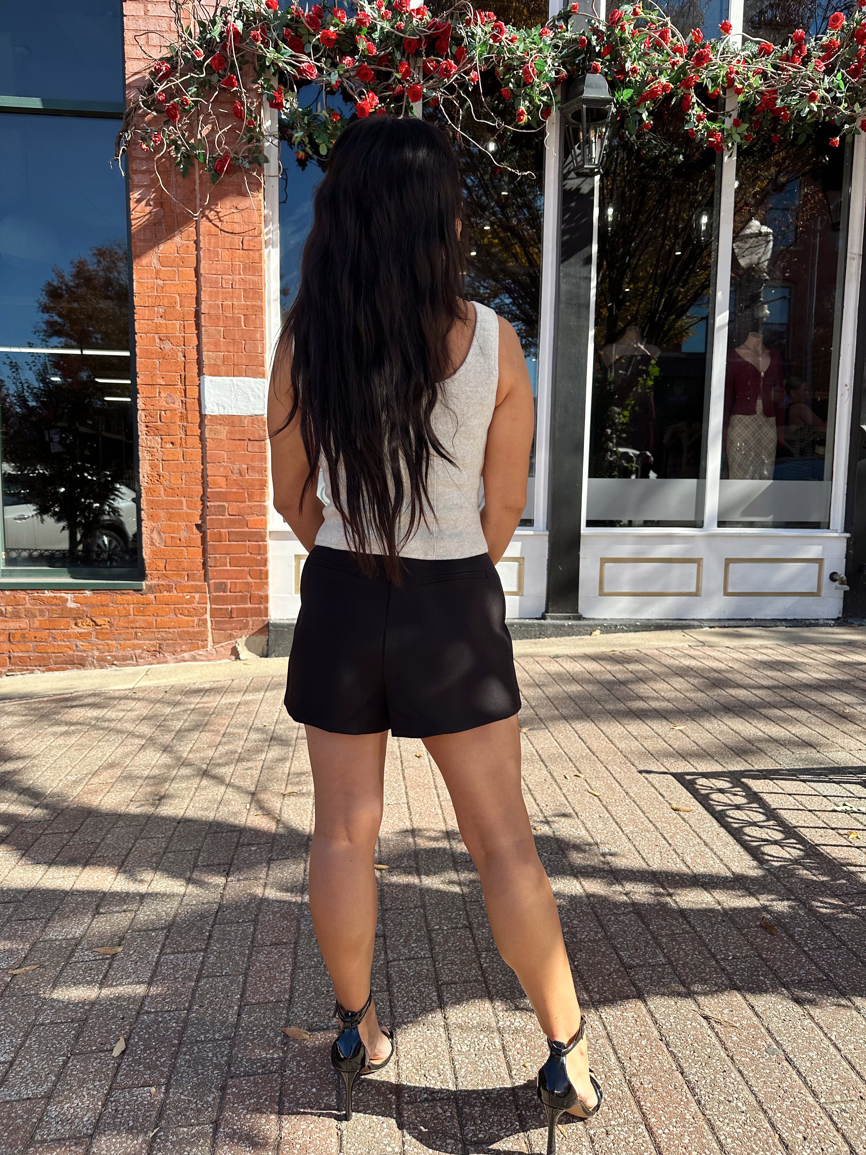 Greta Oatmeal Zip Up Tank Top