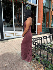 Remy Plum Lace Bodycon Maxi Dress
