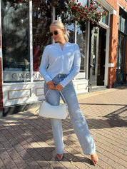 Sarai Light Blue Knit Cardigan