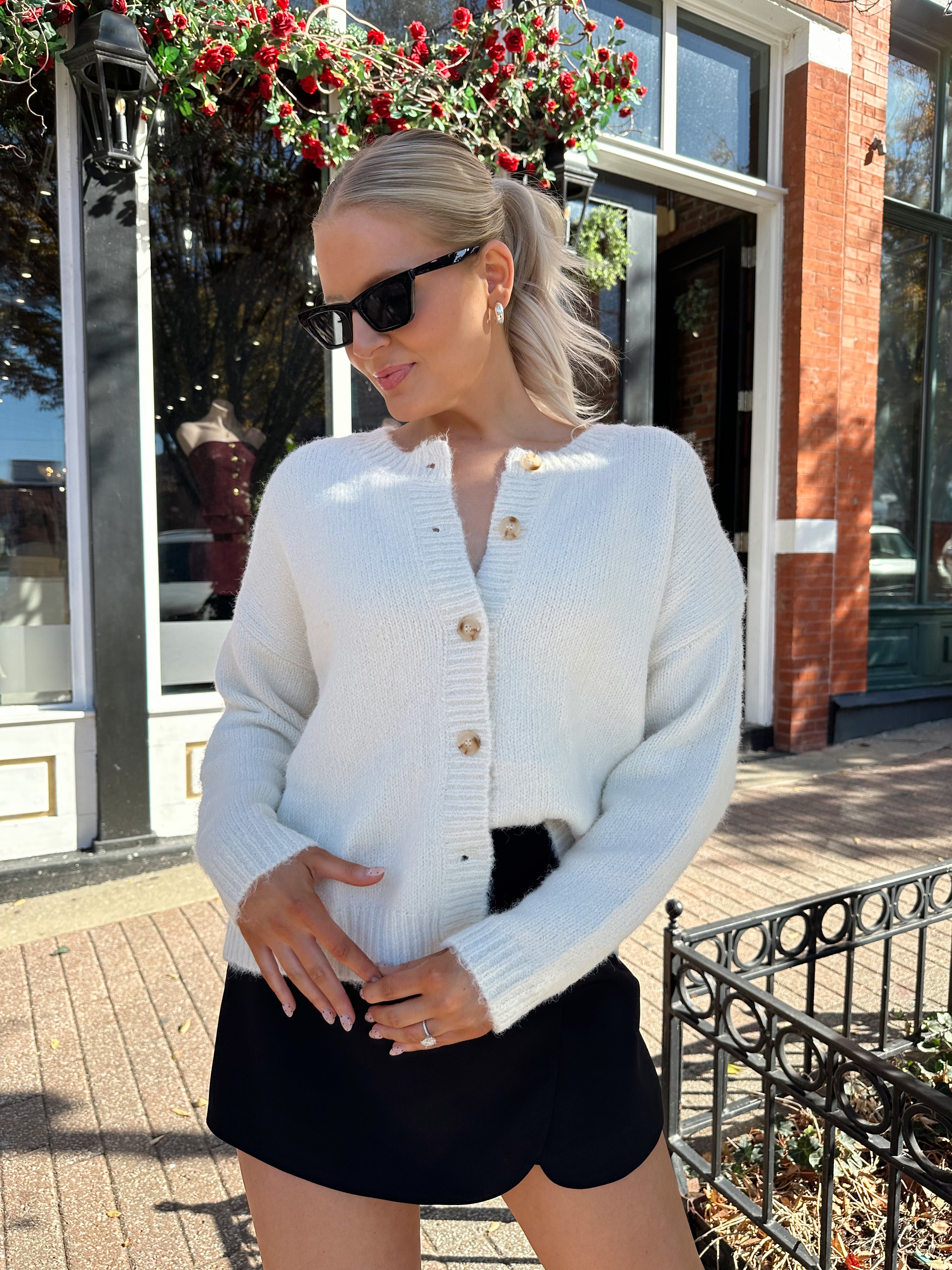 Cali Cream Long Sleeve Cardigan