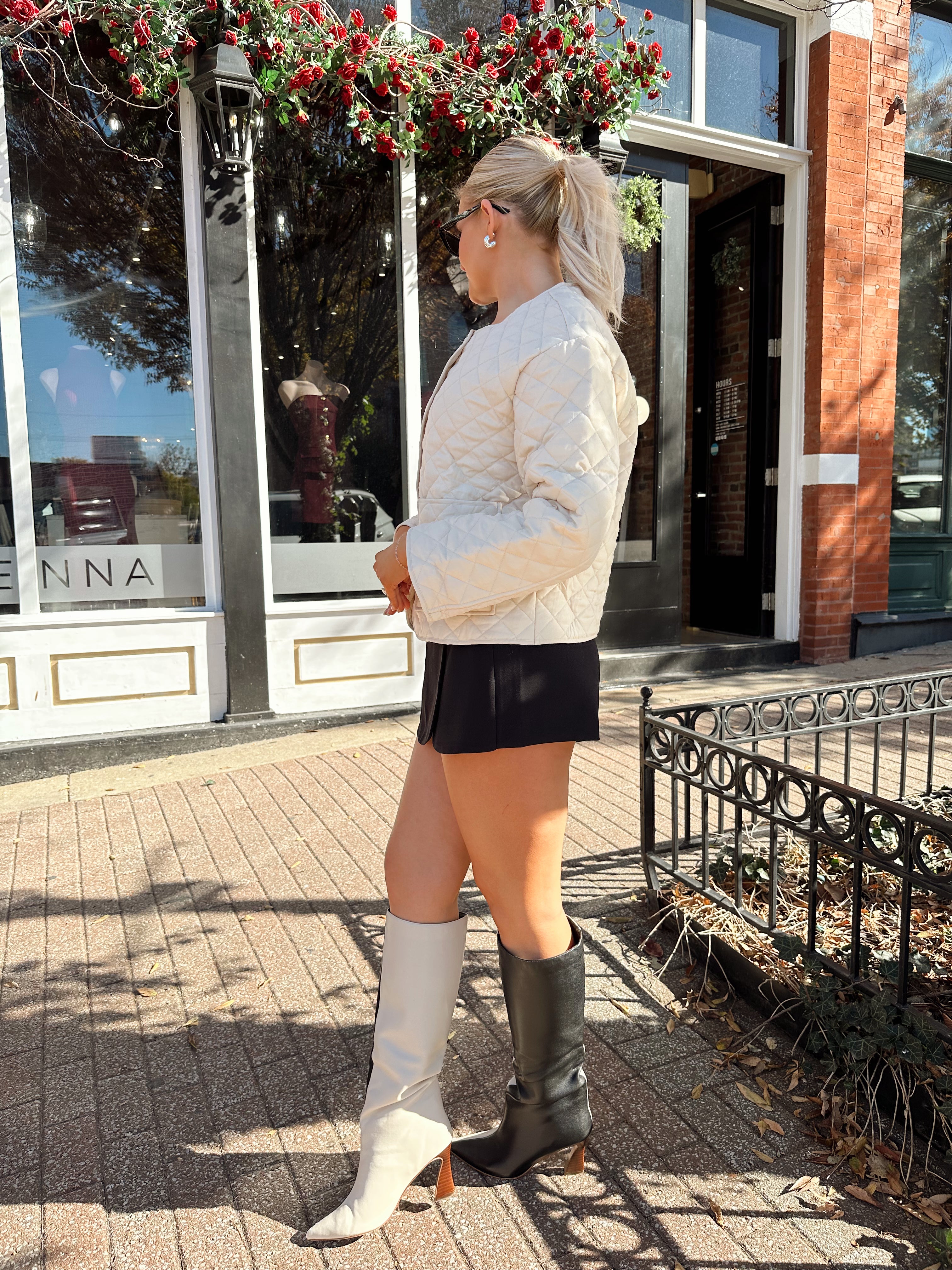 Brighton Cream Quilted Jacket