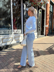 Sarai Light Blue Knit Cardigan