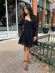 Veronica Mini Dress -Black