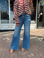 Celia Medium Wash Wide Leg Jean