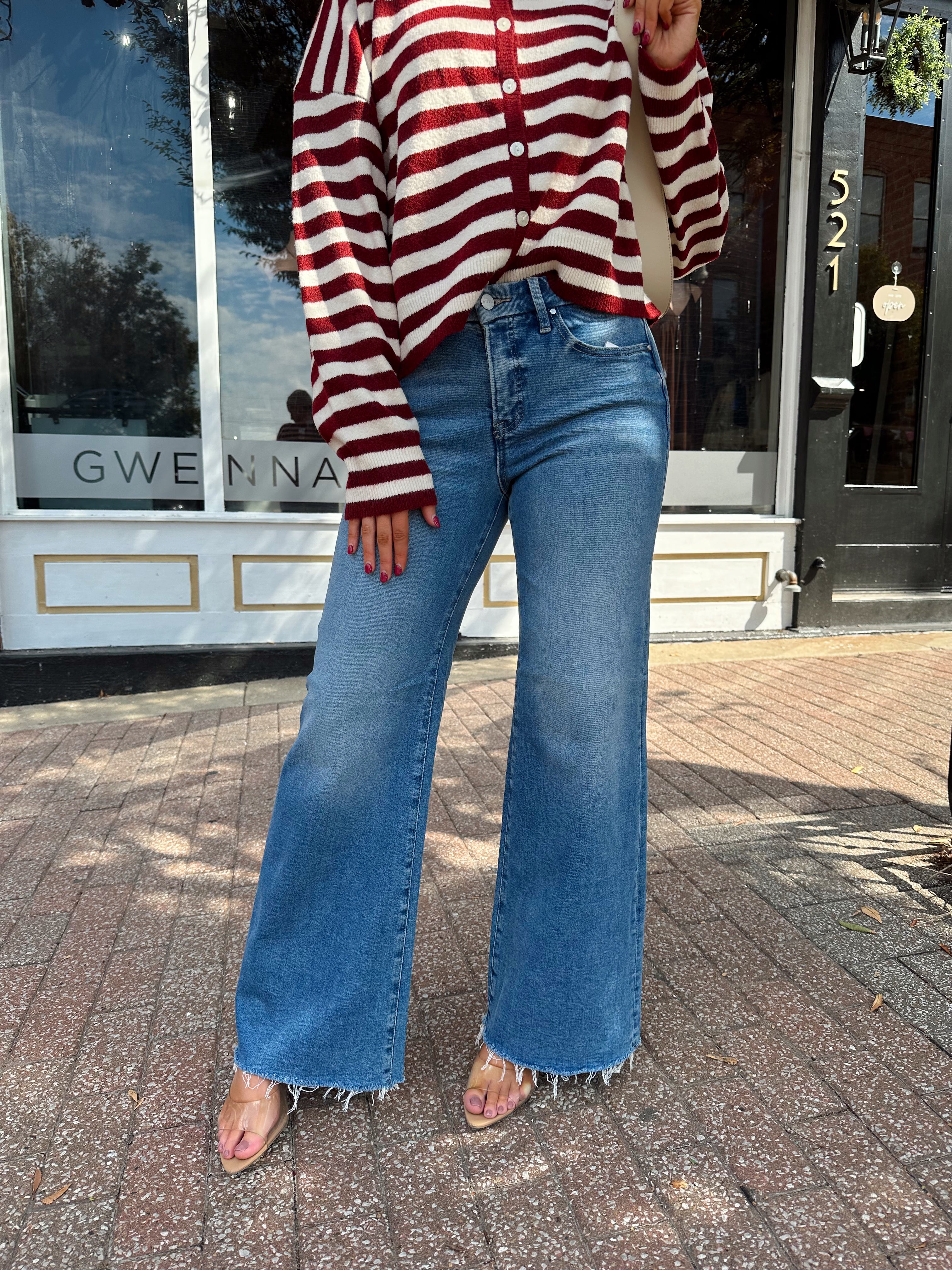 Celia Medium Wash Wide Leg Jean