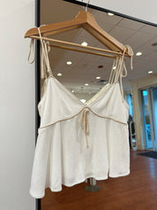 McKenna White Flowy Tank Top