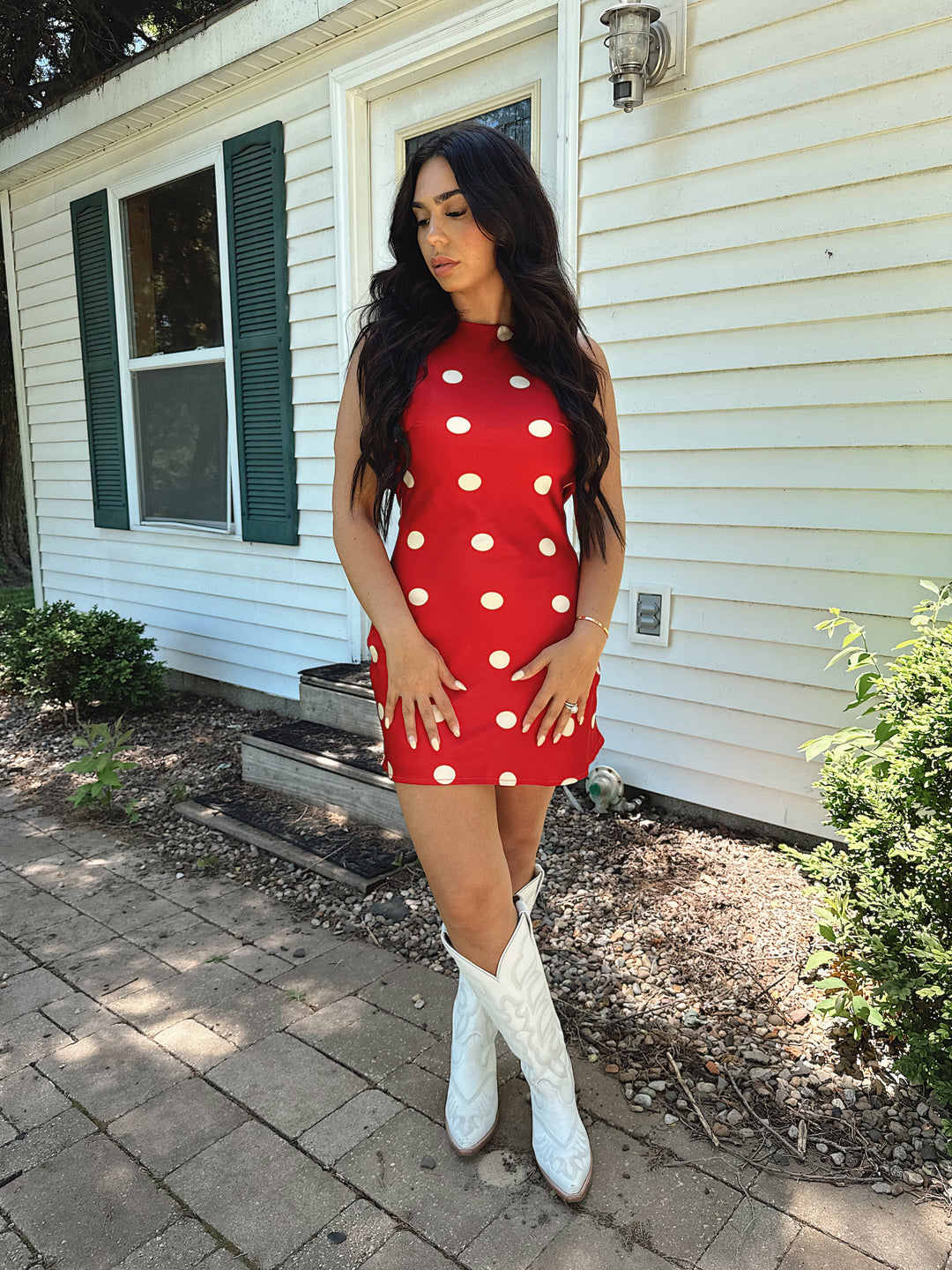 Rosie Red Polka Dot Mini Dress