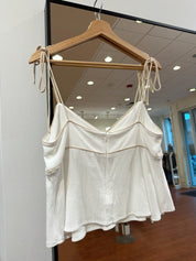 McKenna White Flowy Tank Top