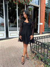 Veronica Mini Dress -Black