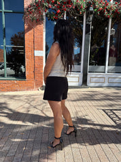 Greta Oatmeal Zip Up Tank Top