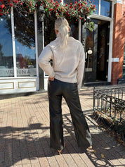 Miley Oatmeal Button Up Collared Cardigan