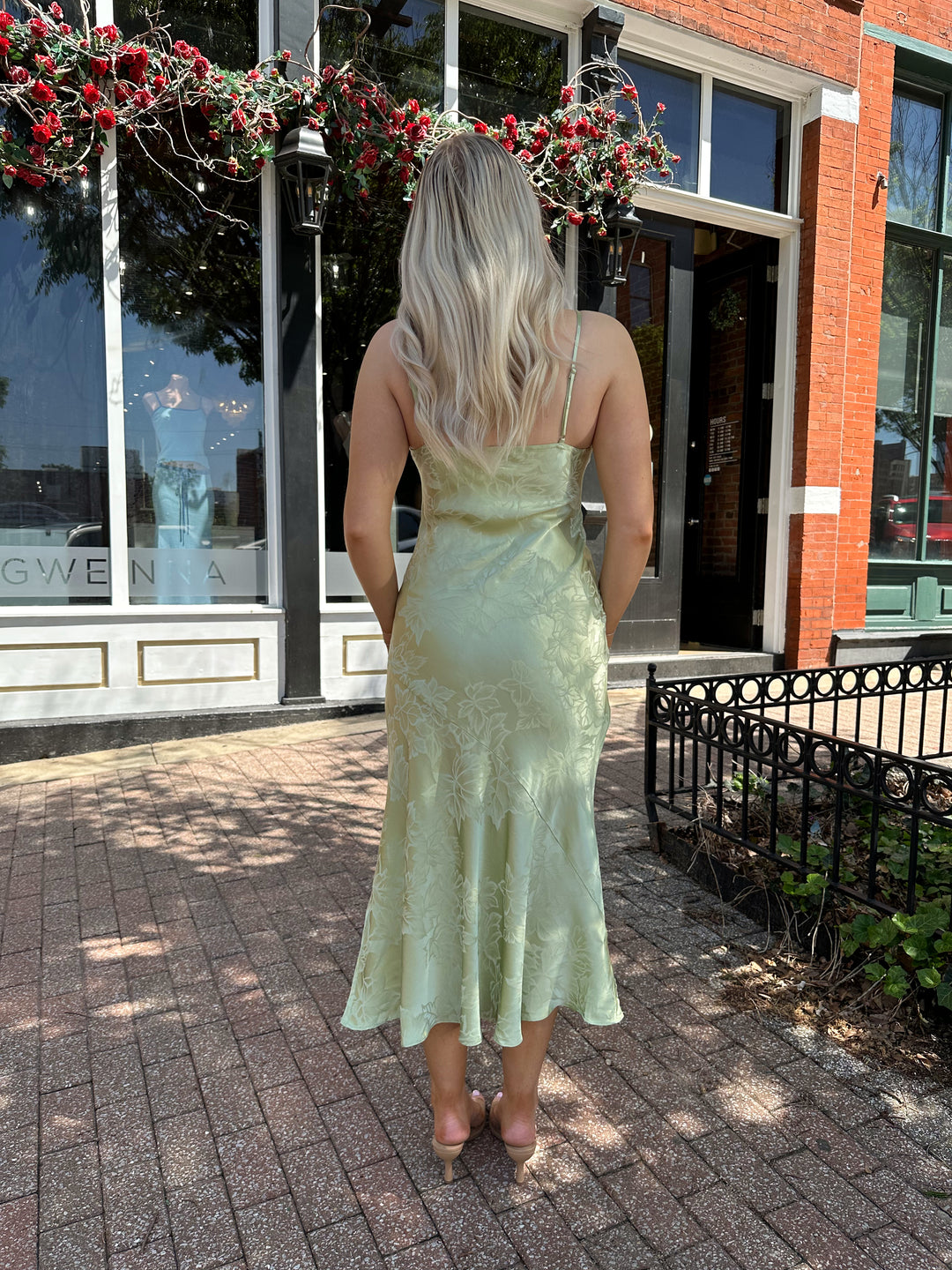 jacquard satin dress Satin Floral Jacquard Maxi Dress