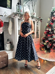 Anika Polka Dot Fit to Flare Midi Dress - Gwenna The Label