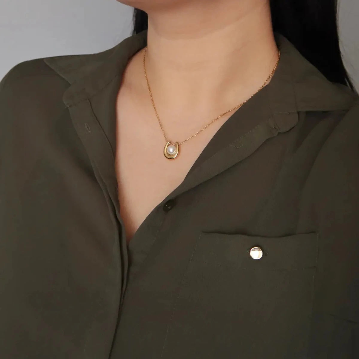 Ava Pearl Necklace - Gwenna The Label