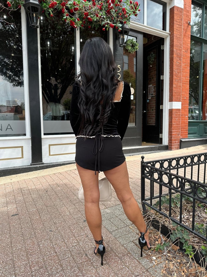 Celeste Velvet Corset Top - Gwenna The Label